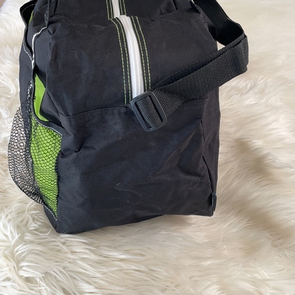 4 imprint gemline green black zip too large travel storage bag adjustable strap - Picture 11 of 16
